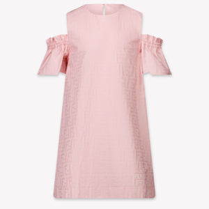 Fendi Enfant Filles Robe Rose Léger