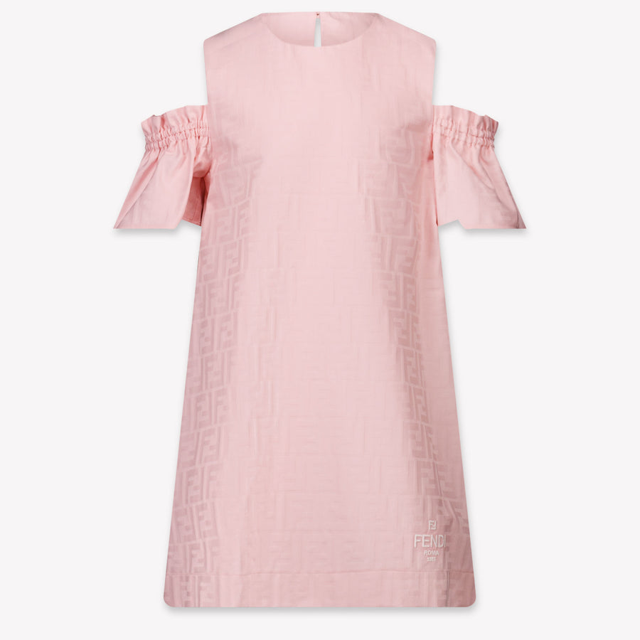 Fendi Enfant Filles Robe Rose Léger