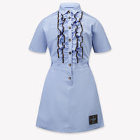 Fendi Enfant Filles Robe Bleu Clair