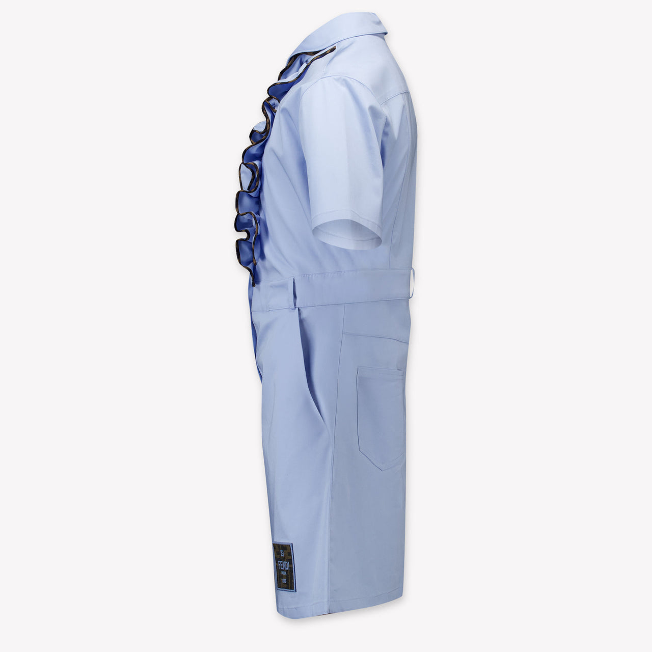 Fendi Enfant Filles Robe Bleu Clair