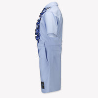 Fendi Enfant Filles Robe Bleu Clair