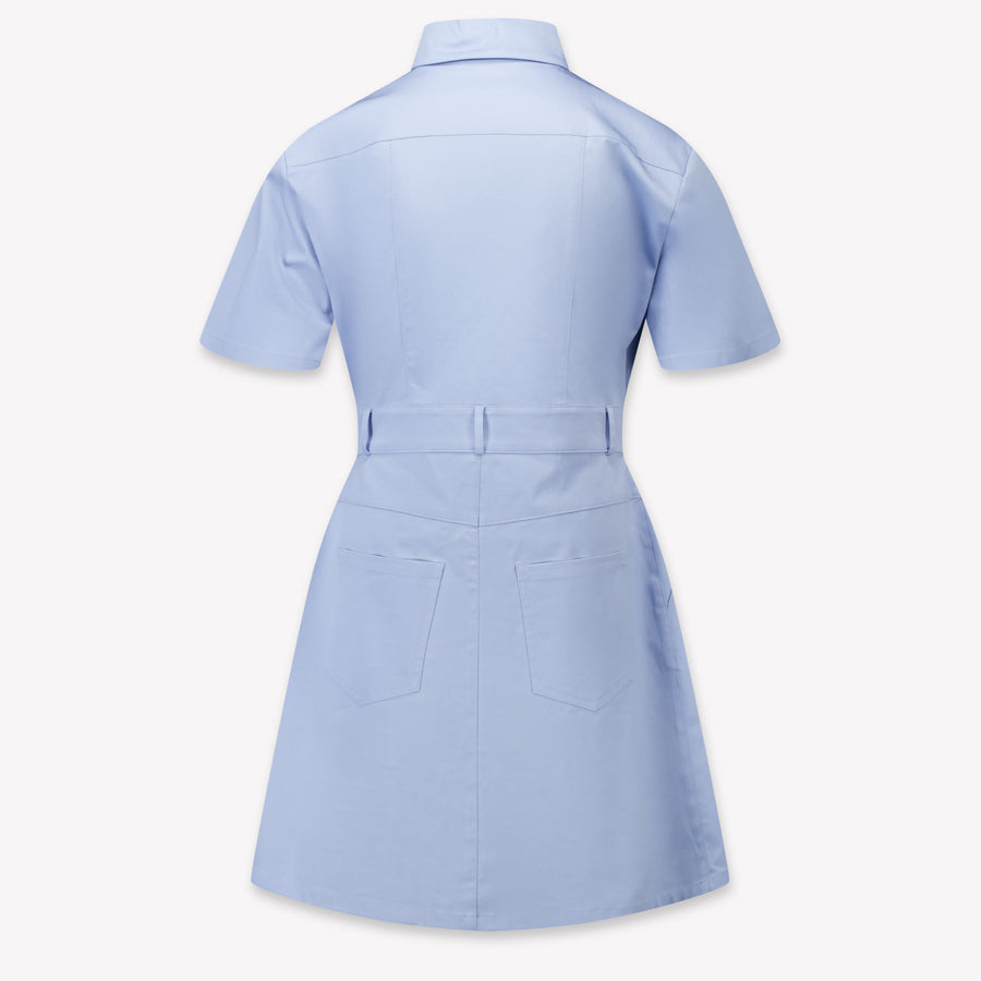 Fendi Enfant Filles Robe Bleu Clair