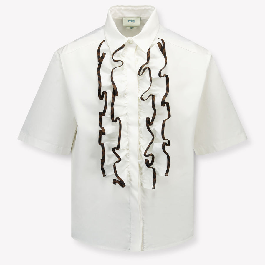 Fendi Ragazzo Ragazze Camicetta dentro Bianco