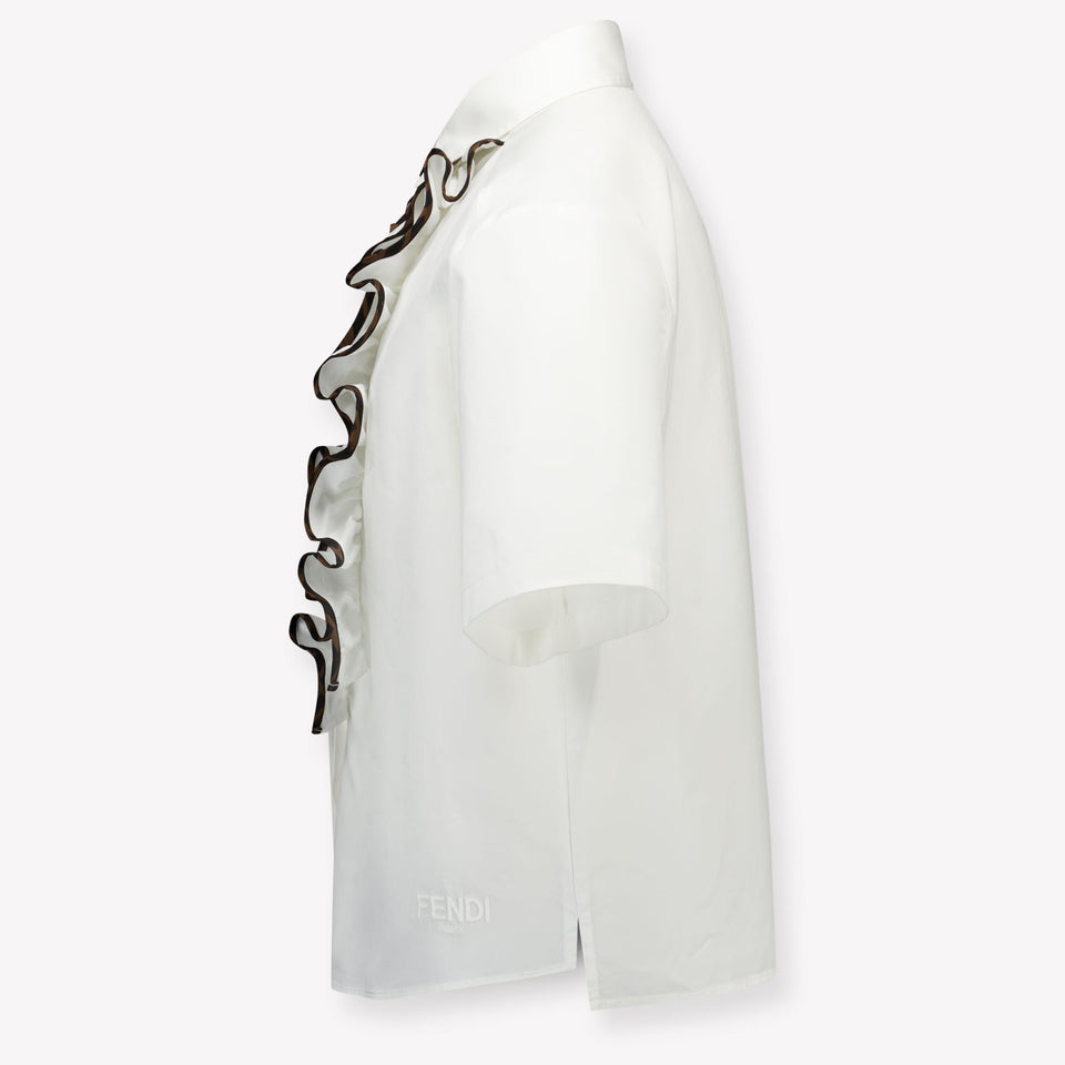 Fendi Enfant Filles Chemisier Blanc