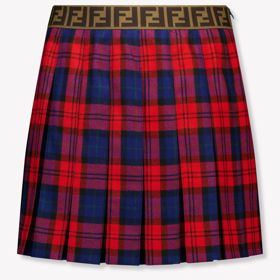 Fendi Niño Chicas Falda Rojo