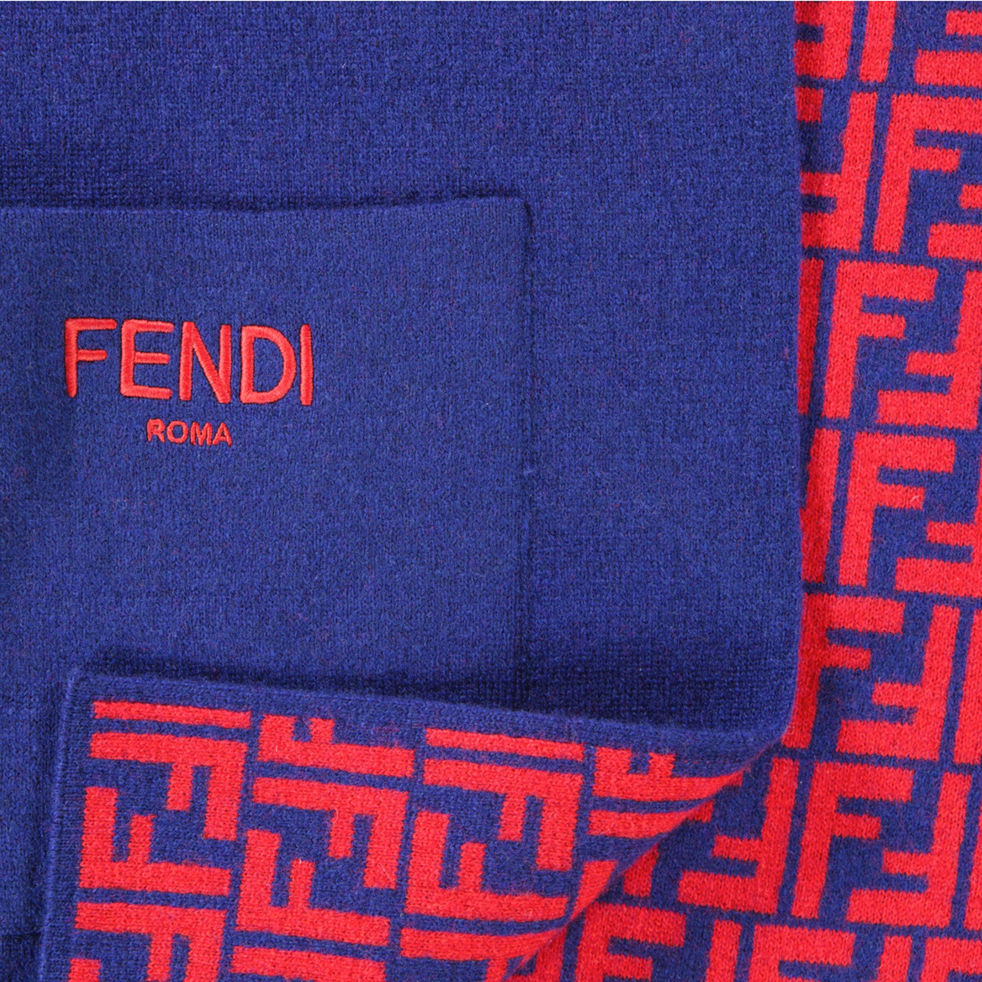 Fendi Niño Chicas Bufandas Navy