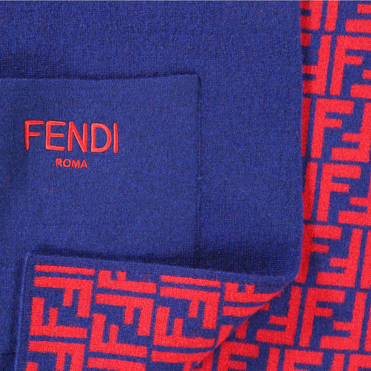 Fendi Enfant Filles Foulard Navy