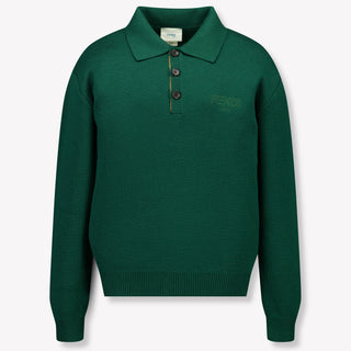 Fendi Ragazzo Ragazzi Maglione in Verde Scuro