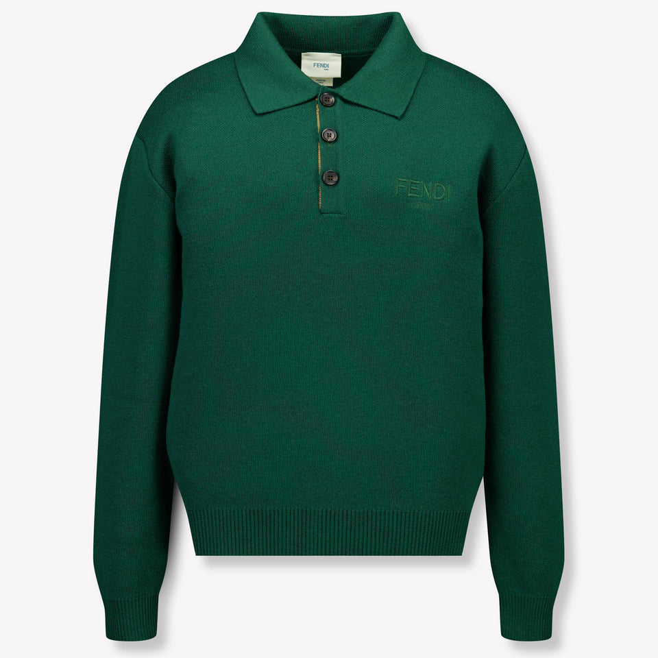 Fendi Ragazzo Ragazzi Maglione in Verde Scuro