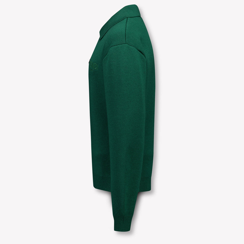 Fendi Ragazzo Ragazzi Maglione in Verde Scuro