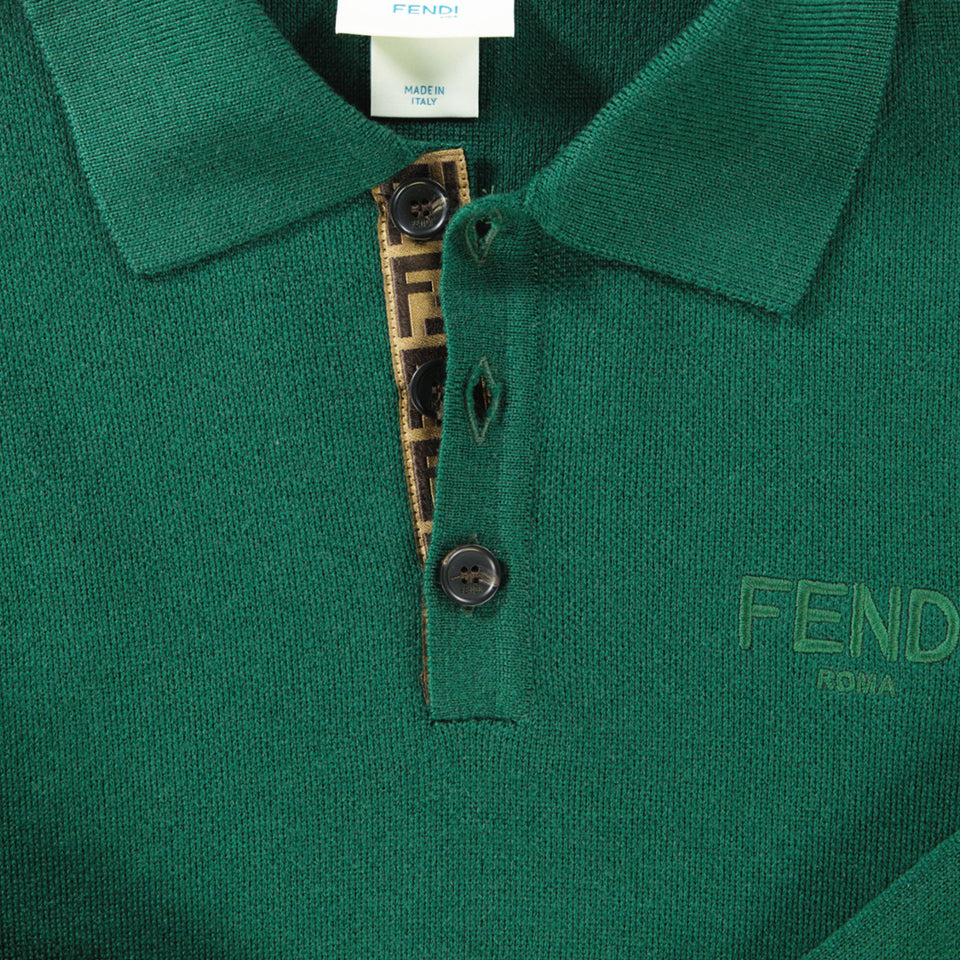 Fendi Ragazzo Ragazzi Maglione in Verde Scuro