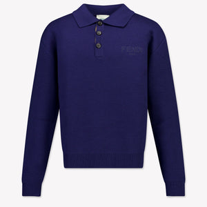 Fendi Kinder Jungen Pullover Marineblau