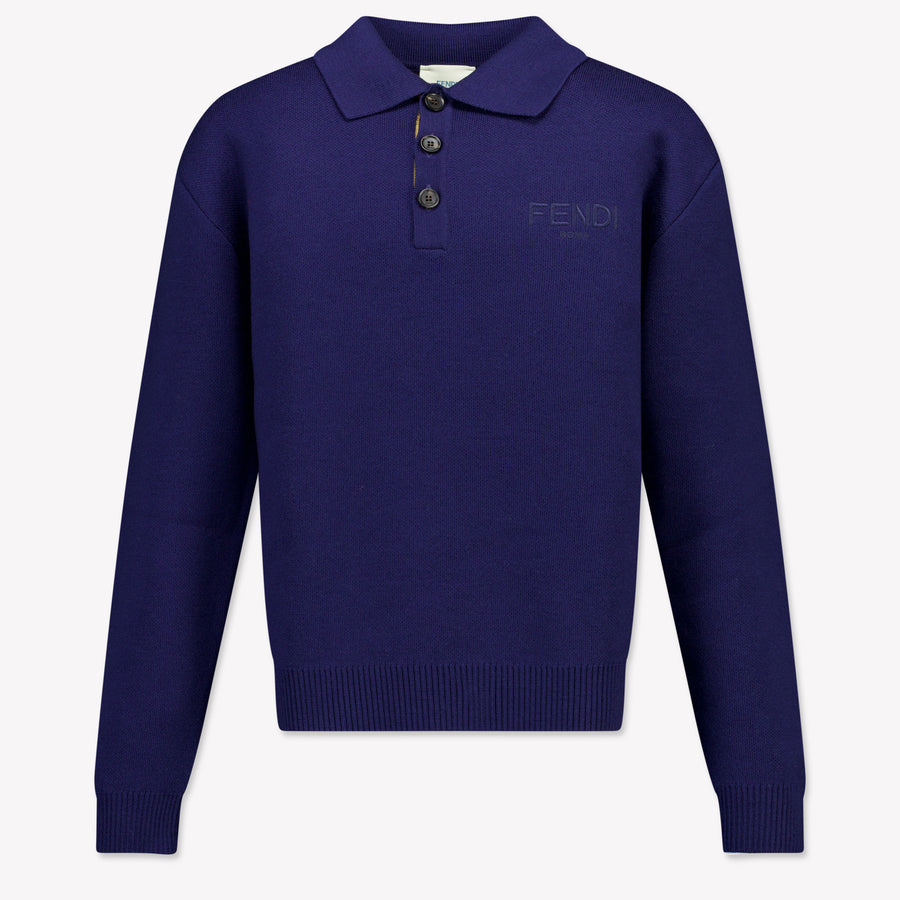 Fendi Kinder Jungen Pullover Marineblau