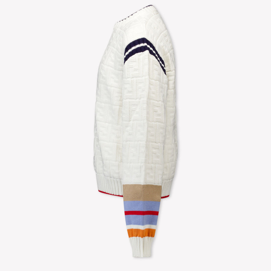 Fendi Enfant Garçons Pull dans le blanc off