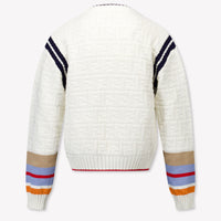 Fendi Enfant Garçons Pull dans le blanc off
