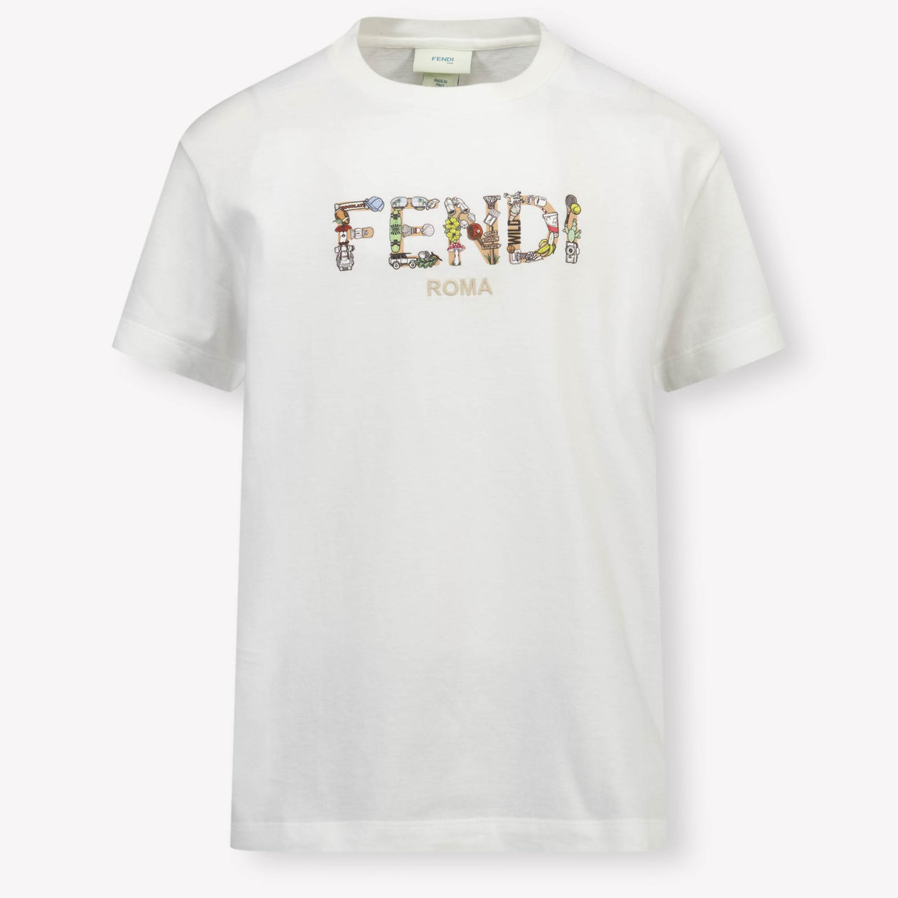 Fendi Kinder Jungen T-Shirt Weiß