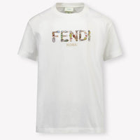 Fendi Kinder Jungen T-Shirt Weiß