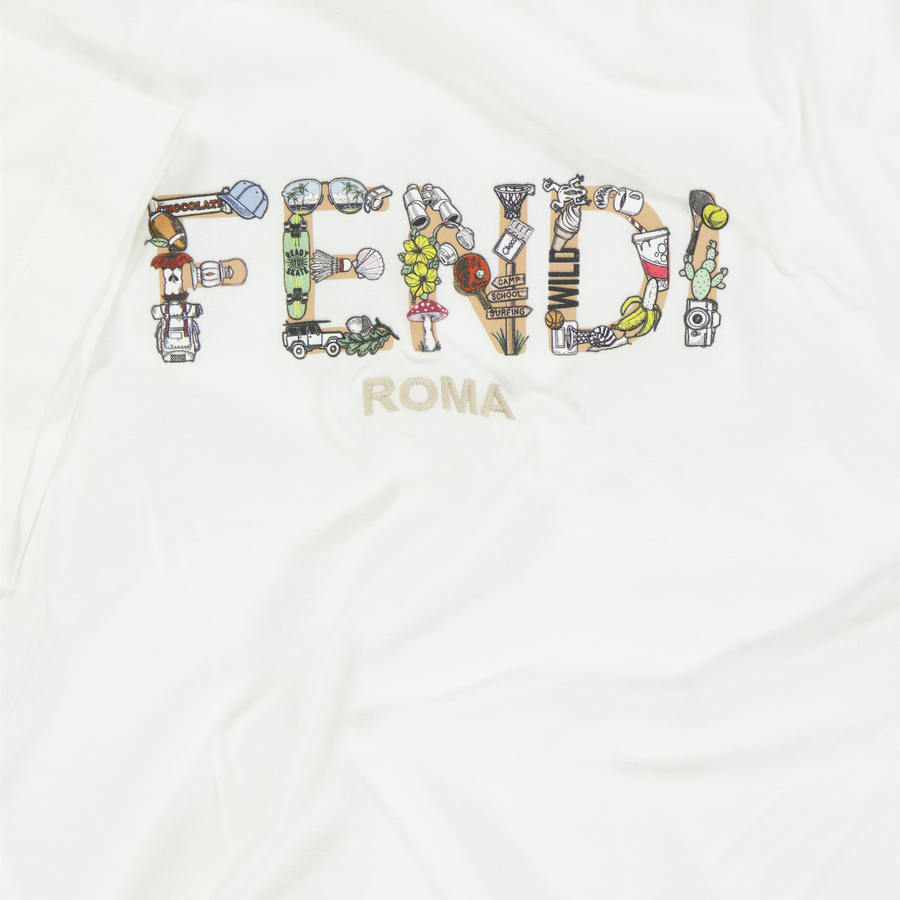Fendi Kinder Jungen T-Shirt Weiß