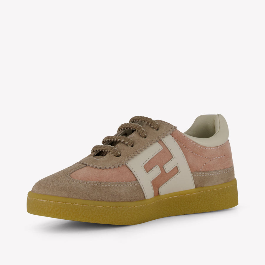 Fendi Unisexe Baskets Beige