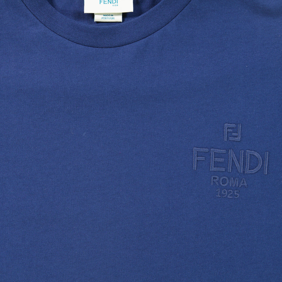 Fendi Ragazzo Unisex Maglietta dentro Navy