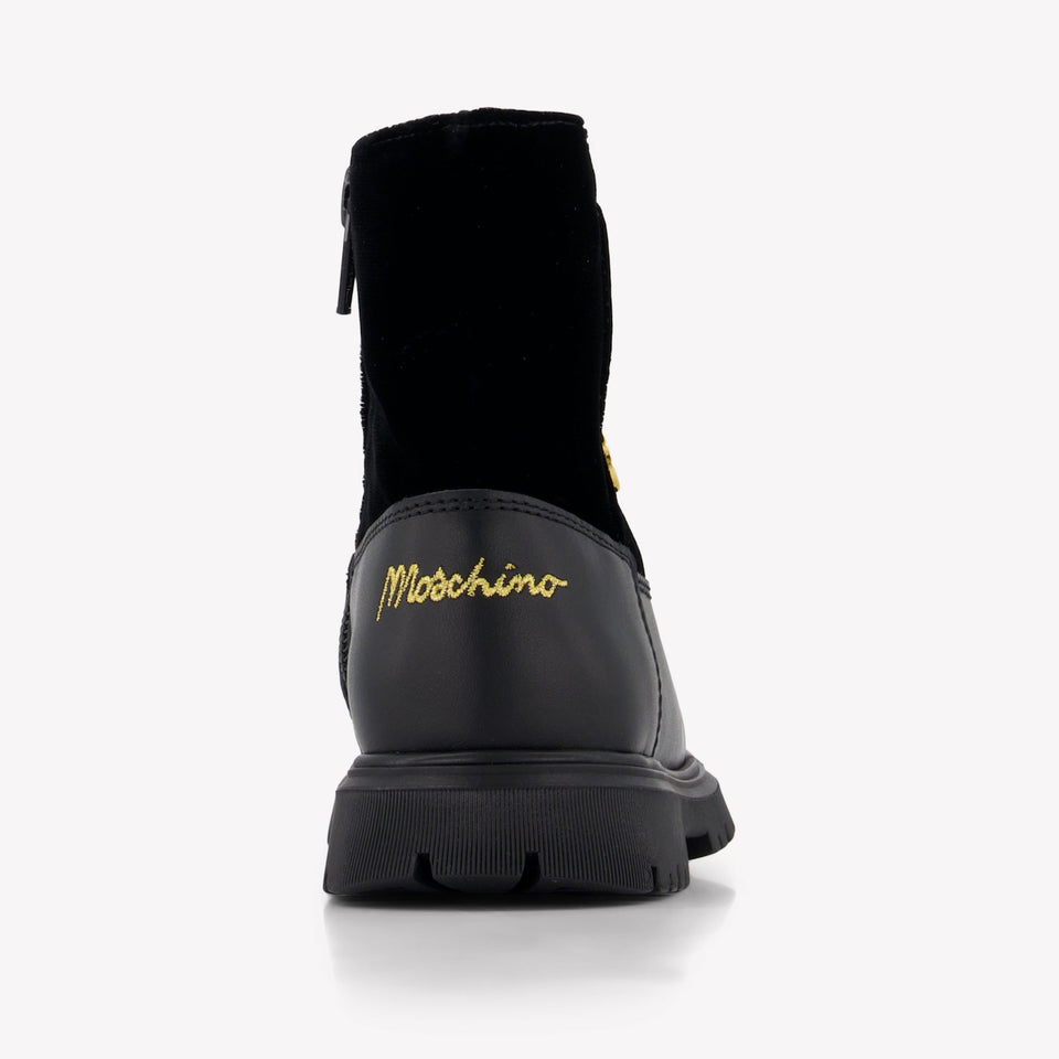 Moschino Bébé Filles Botter Noir