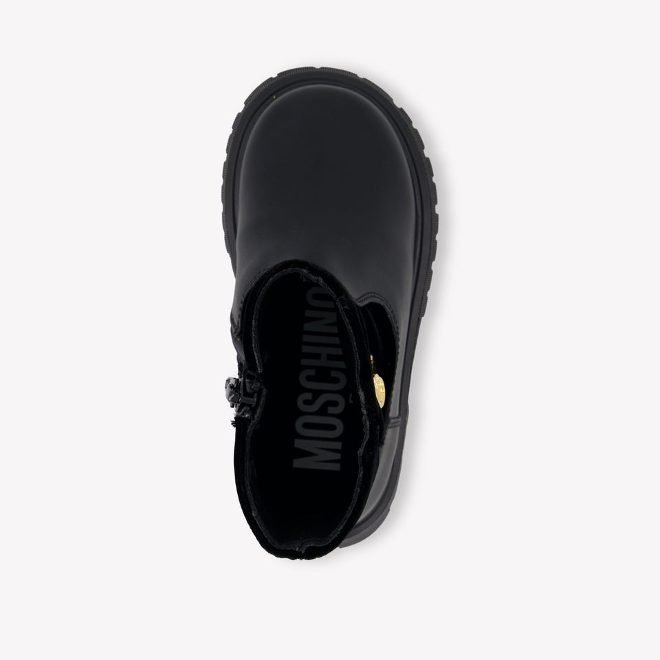 Moschino Bébé Filles Botter Noir
