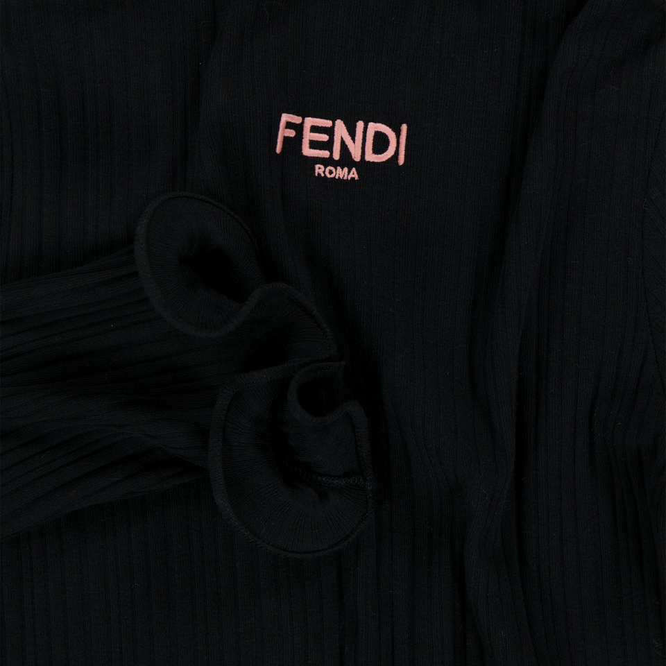Fendi Kids Girls Dress Black