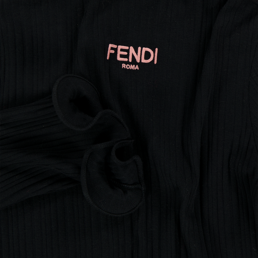 Fendi Enfant Filles Robe Noir