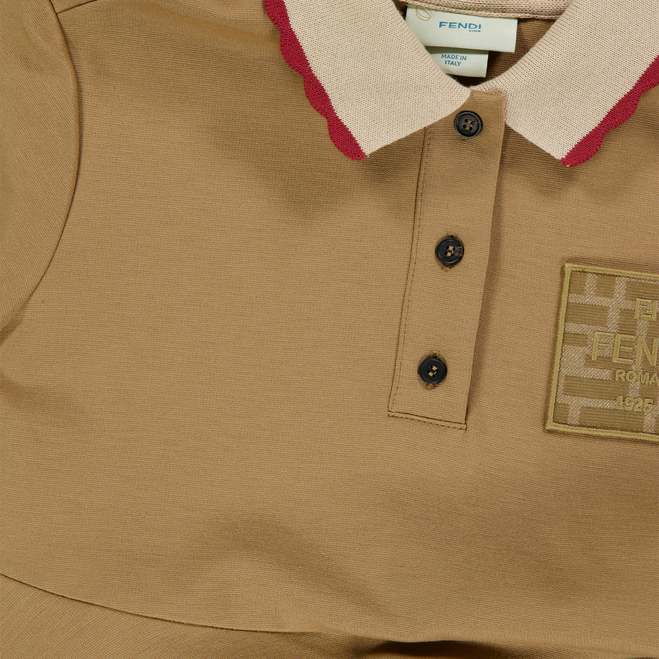 Fendi Ragazzo Ragazze Vestito Cammello