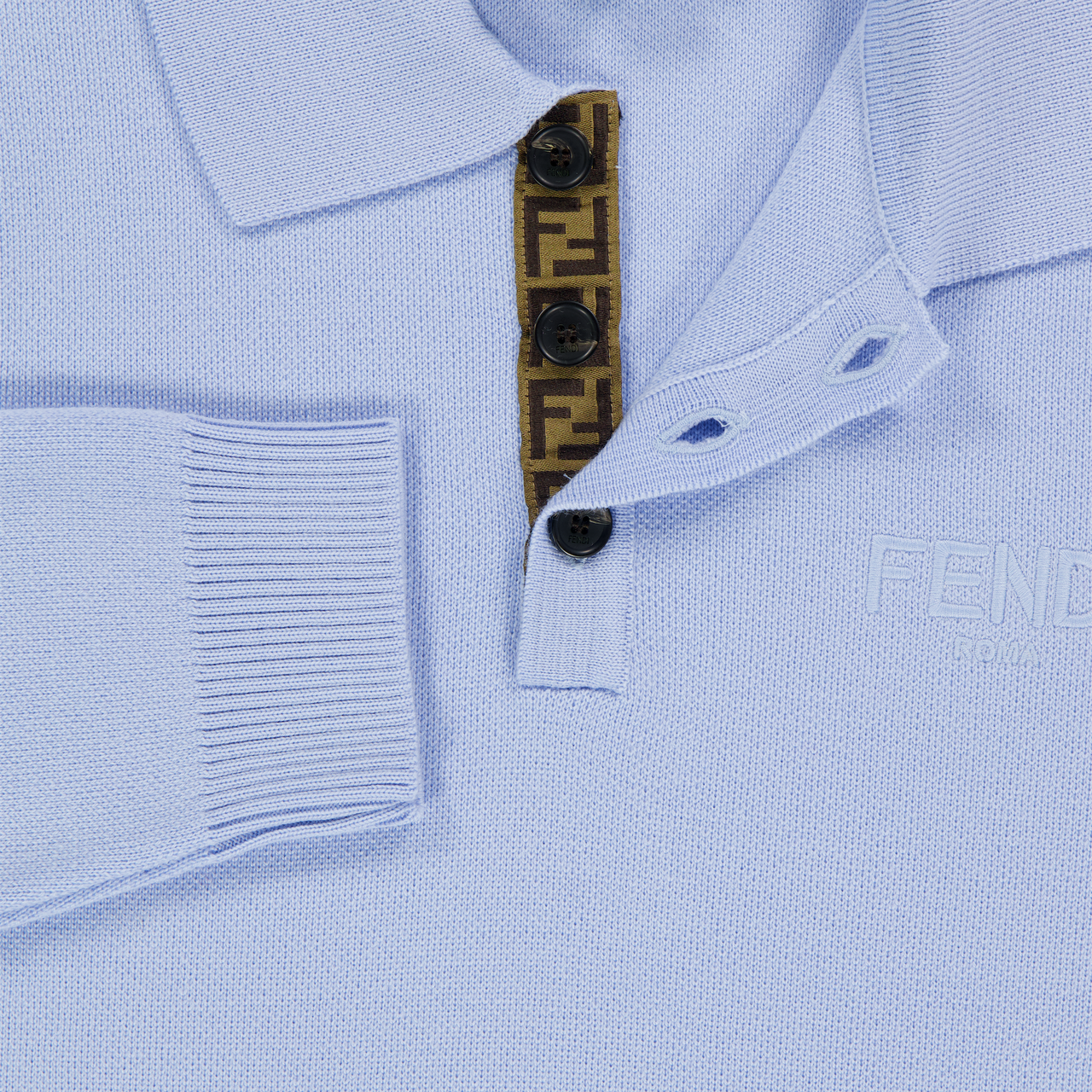 Fendi Niño Chicos Suéter en Azul Claro