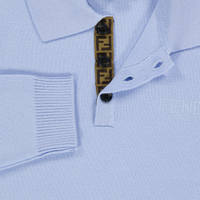 Fendi Niño Chicos Suéter en Azul Claro