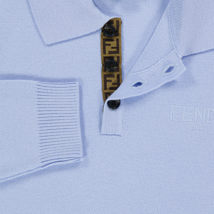 Fendi Niño Chicos Suéter en Azul Claro