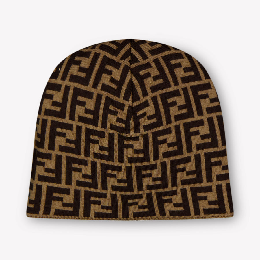 Fendi Kids Unisex Hat  Camel