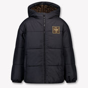 Fendi Kinder Unisex Winterjacke Schwarz