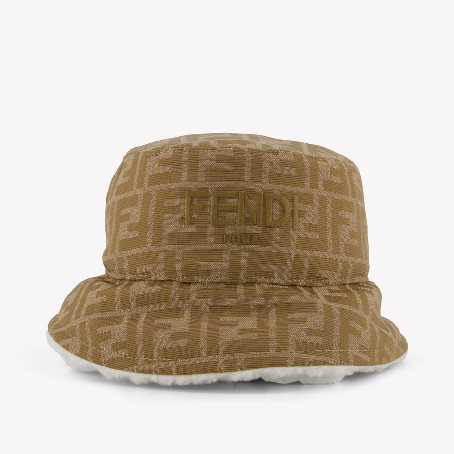 Fendi Unisex -Hut von Kindern Grauweiß