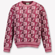 Fendi Enfant Filles Pull Rose