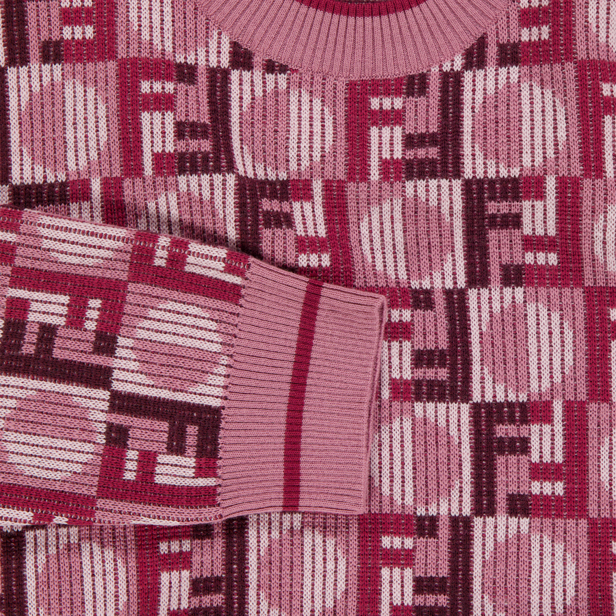Fendi Enfant Filles Pull Rose