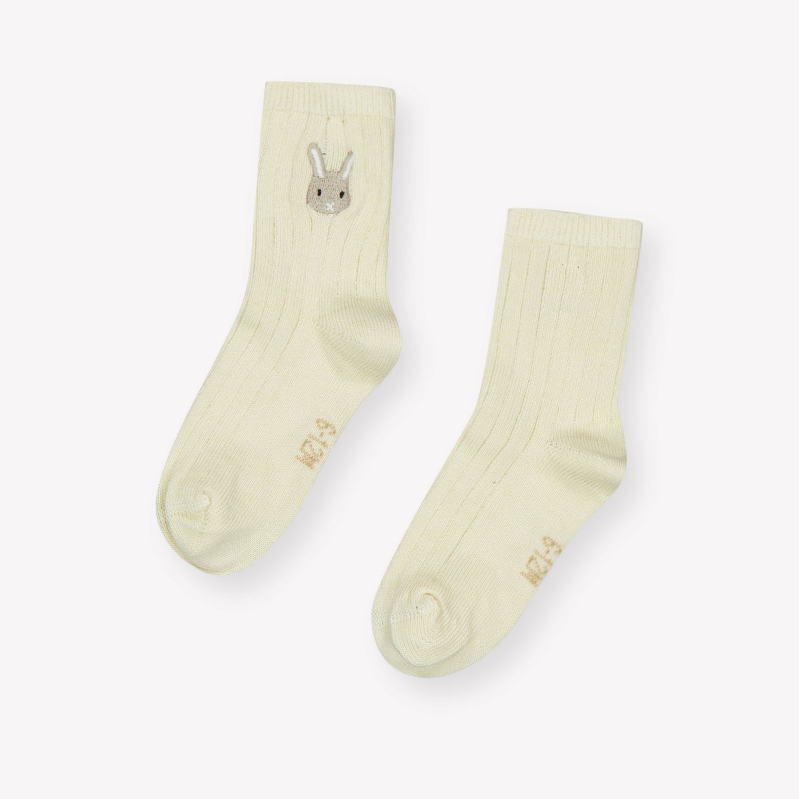 Donsje Amsterdam Bunny Baby Unisex Calcetines Blanco Roto
