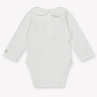 Donsje Amsterdam Bear Baby Unisexe Romper en blanc