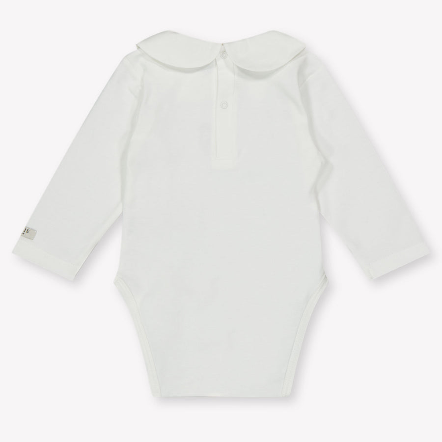 Donsje Amsterdam Bear Baby Unisexe Romper en blanc