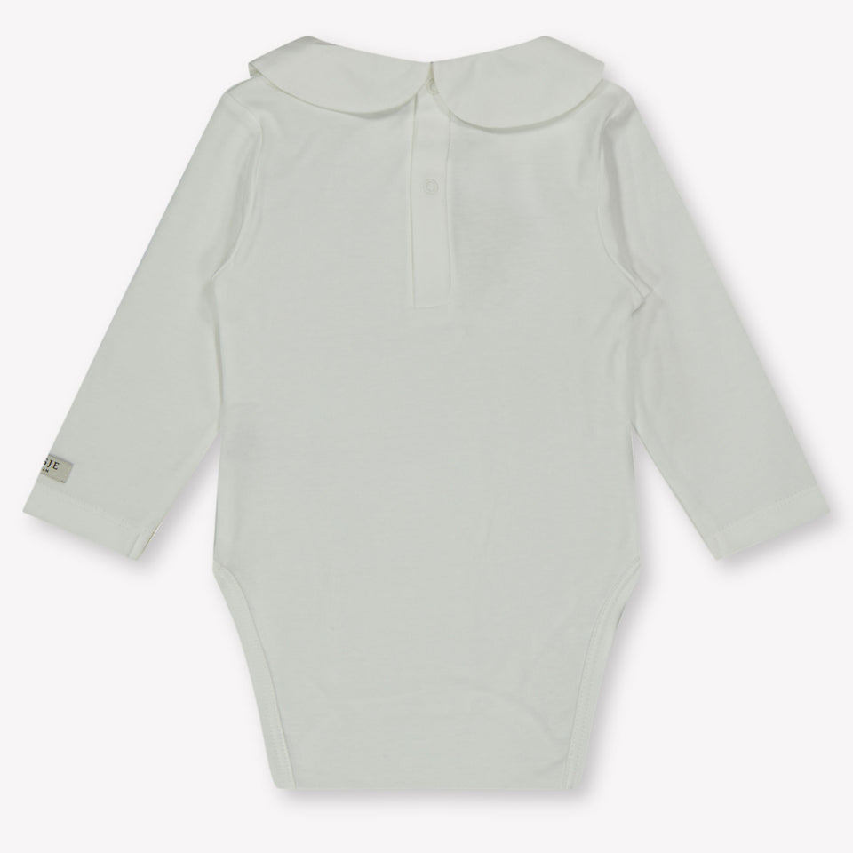 Donsje Amsterdam Unicorn Baby Meisjes Rompertje In Off White