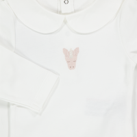 Donsje Amsterdam Unicorn bébé Filles Romper en blanc