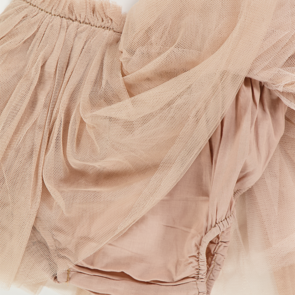 Donsje Amsterdam Rieta bebé Chicas Falda Rosa Antiguo