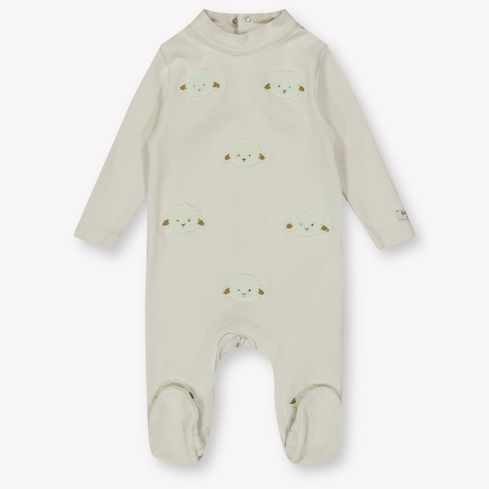 Donsje Amsterdam Baby Unisex Tuta in scatola Off White