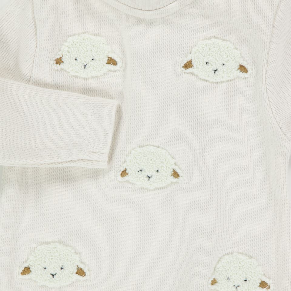 Donsje Amsterdam Baby Unisex Tuta in scatola Off White