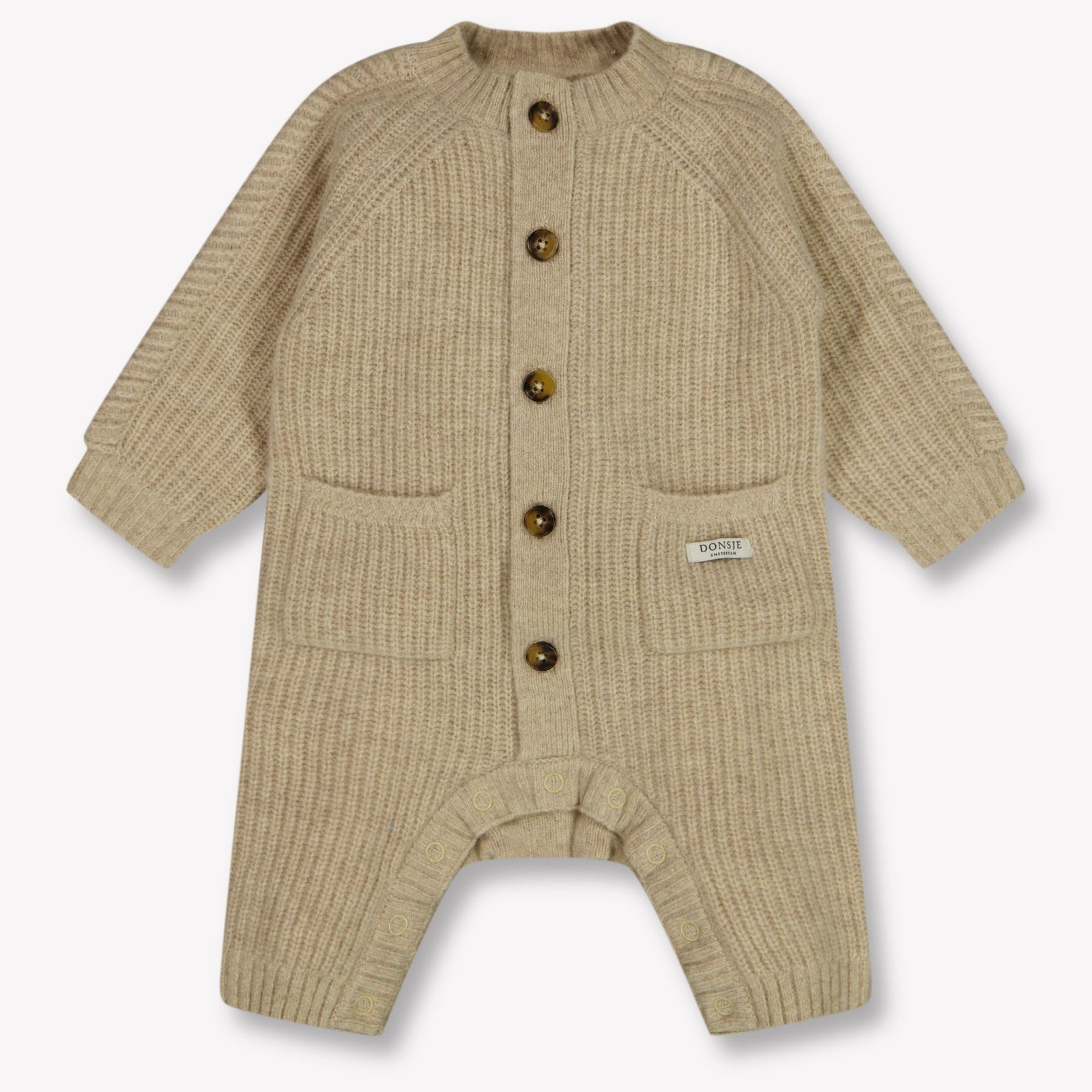Donsje Amsterdam Baby Unisex Tuta in scatola Beige