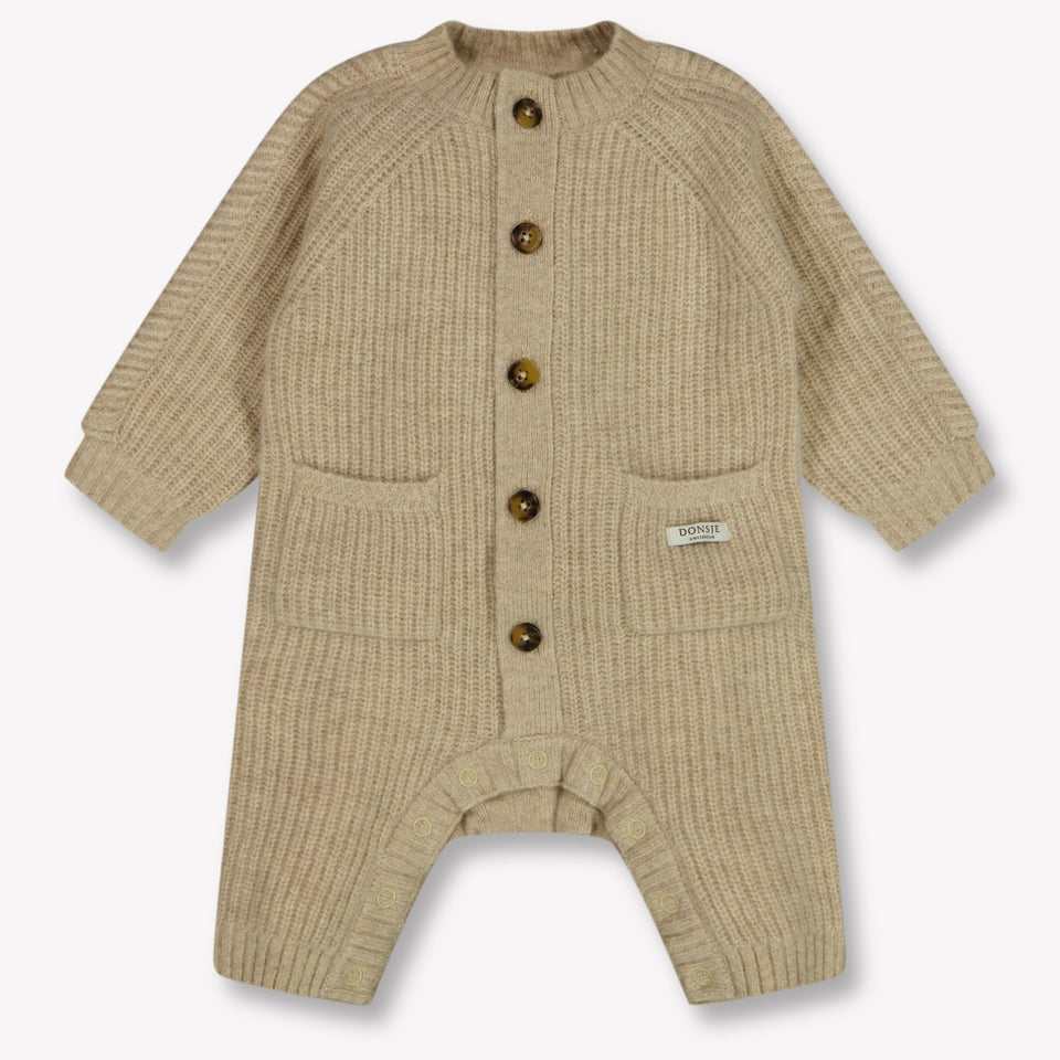 Donsje Amsterdam Baby Unisex Tuta in scatola Beige