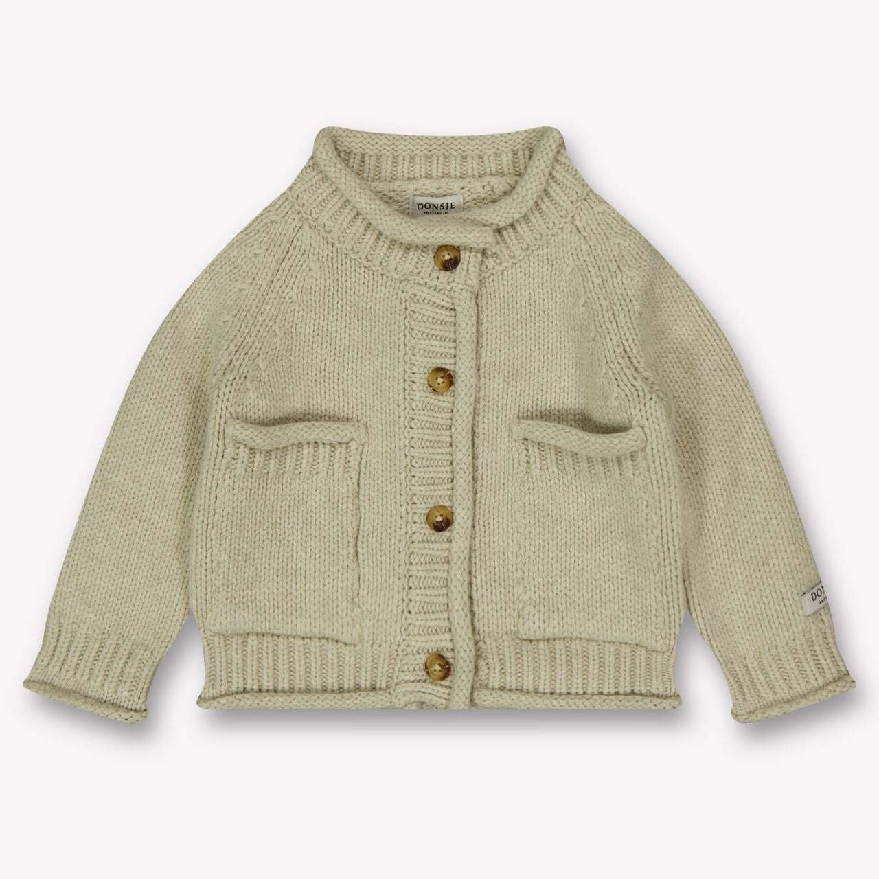 Donsje Amsterdam Baby Unisexe Gilet Beige Clair