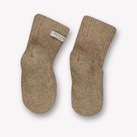 Donsje Amsterdam Bear Baby Unisex Slofjes In Beige