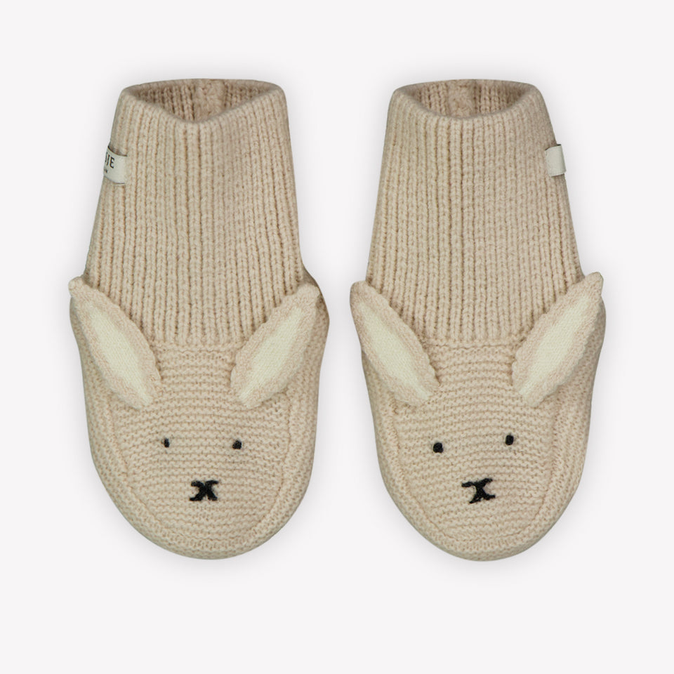 Donsje Amsterdam Bunny Baby Unisex Pantofole Beige Chiaro